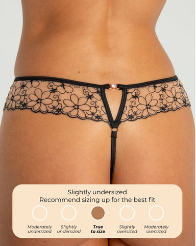 Paris Nude/Black Thong